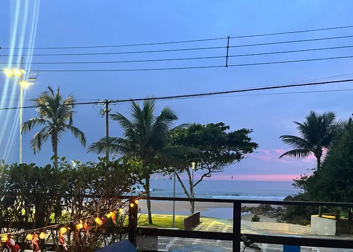 Quarto beira mar - tombo - guarujá